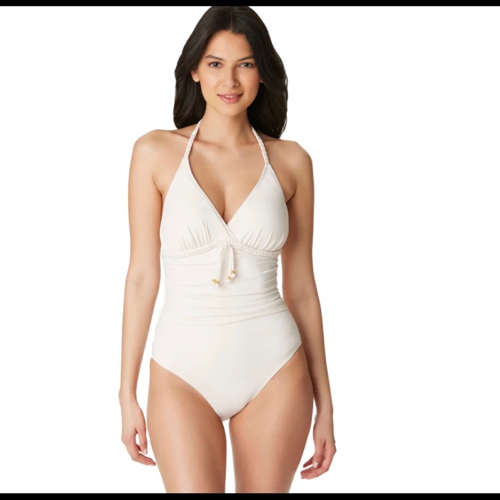 Bleu|Rod Beattie ONE PIECE EMPIRE SWIMSUIT, GS RBGS22201 white/cream/ivory